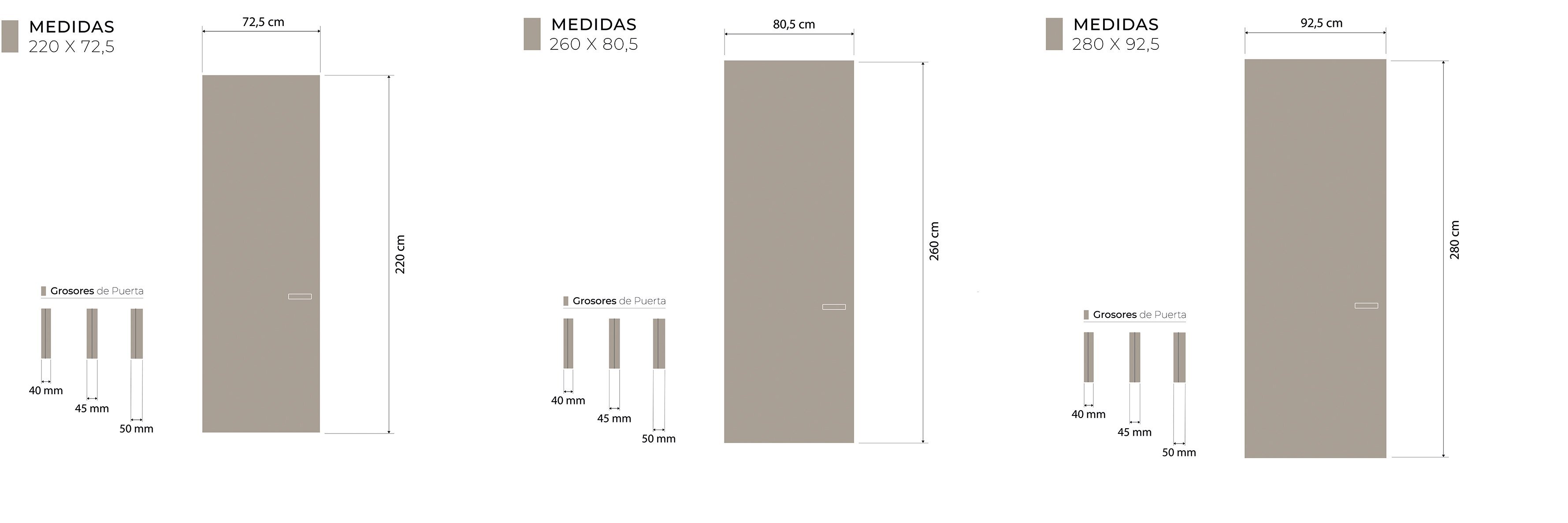 Medidas Técnicas Lisa Madera Enrasada Tapeta